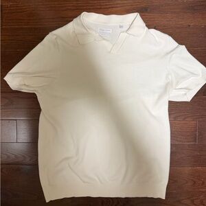 Denim & Flower Off-White Polo Shirt